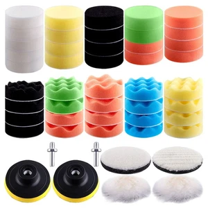 48 Pieces Car Polishing Pad Kit 3 Inch Buffing Pads Sponge Polishing Pads Foa... - Picture 1 of 7