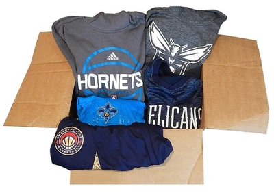 Лот (19) Выпущенная командой НБА одежда Nike Adidas 76'ers поршни шершни пеликаны - Изображение 1 из 4