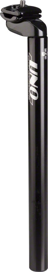 Kalloy Uno 602 25.4mm Black Aluminum Seatpost - 350mm Durable, Lightweight Ride - Image 1 of 1