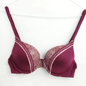 Sujetador Victoria's Secret Body de Victoria Perfect Shape granate con aros 32C - Imagen 1 de 8