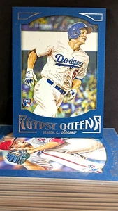 2016 Topps Gypsy Queen Corey Seager #7 Rookie BLUE BORDER FRAME*RC*MINT**QRSC** - Picture 1 of 15