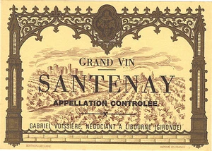 Etiquette de vin - SANTENAY .... (Ref. 13) - Imagen 1 de 1