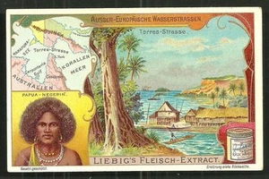 Map card Torres Strait Papua New Guinea Australia Melanesia 1905 - Picture 1 of 1