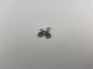 Bicycle Bike Charm Metal Jewelry Making Bracelet Charm 3D Gray - Picture 1 of 3