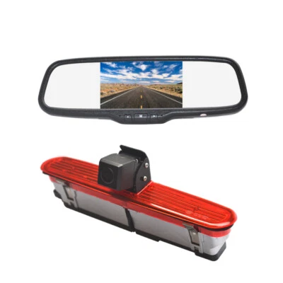 Reverse Camera Rear Mirror Monitor for Fiat Doblo / Opel Combo / Vauxhall Combo - Image 1 of 4
