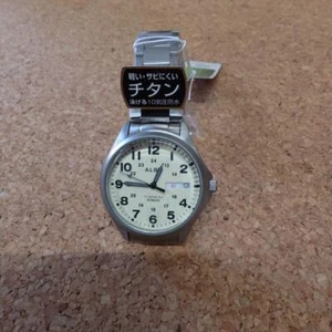 SEIKO ALBA AQPJ401 Watch Quartz Titanium Sporty Waterproof 10 ATM Men White F/S - Picture 1 of 6