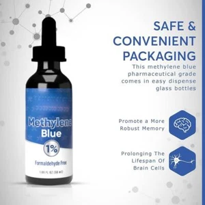 Methylene Blue | Premium 1% Solution Usp Grade - 50ml | Ultra High Purity一 - Picture 1 of 11