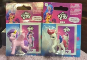My Little Pony - Minifigura ZIPP & PIPP / Cake Topper de Mattel MLP 2024 - Imagen 1 de 4
