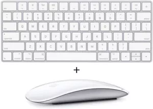 GENUINE APPLE MAGIC WIRELESS KEYBOARD 2 and MAGIC MOUSE 2 WHITE BRAND NEW IN BOX - Picture 1 of 5