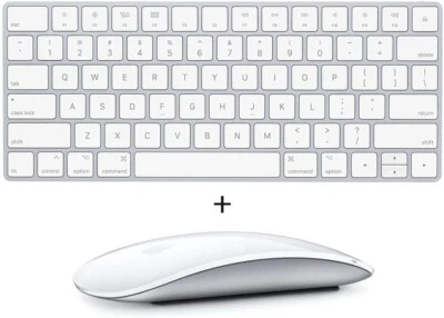 GENUINE APPLE MAGIC WIRELESS KEYBOARD 2 and MAGIC MOUSE 2 WHITE BRAND NEW IN BOX - Image 1 of 4
