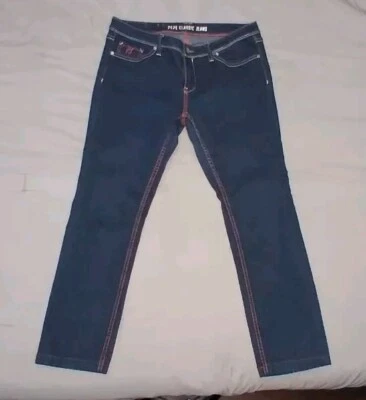 Pantalones de mezclilla ajustados PEPE Jeans London azul para mujer talla 32 Foto 1 de 4