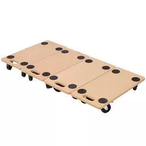 4 PCS Wheels Furniture Moving Dolly Heavy Duty Casters Rollers, 22.8x11.2" 500Lb - Picture 1 of 14
