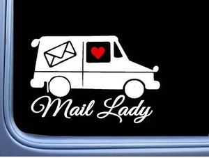 Mail Lady Sticker truck decal OS 131 6" Sticker us mail carrier thanks - Picture 1 of 1