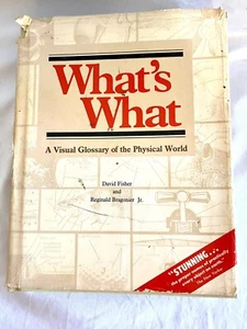 Vintage Whats What Book A Visual Glossary of The Physical World By David Fisher - Picture 1 of 7