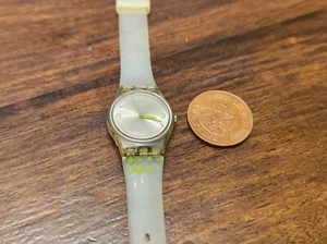 Ladies Swatch Watch Silver Dial Swiss Made - Picture 1 of 5