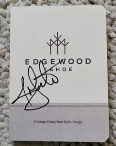 JON LESTER Signed EDGEWOOD TAHOE Golf Scorecard-BOSTON RED SOX/CHICAGO CUBS