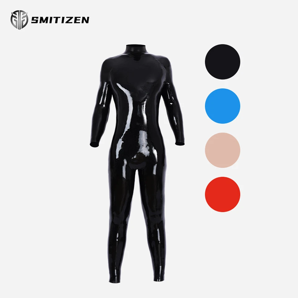 Smitizen Latex-like Neck Entry Silicone Catsuit Without Zippers for Fetish Gay - Image 1 of 4