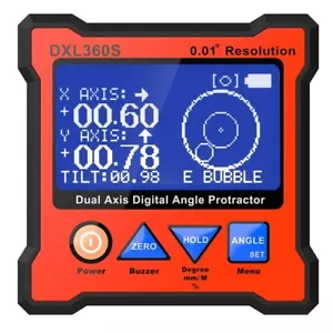 2-in-1 Digital LCD Protractor & Inclinometer - High Accuracy, Rechargeable - Picture 1 of 11