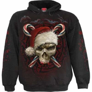 CANDY CANE SANTA - Hoody Black - Picture 1 of 8
