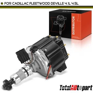New Ignition Distributor w/ Cap & Rotor for Cadillac DeVille Fleetwood 1985-1989 - Picture 1 of 8