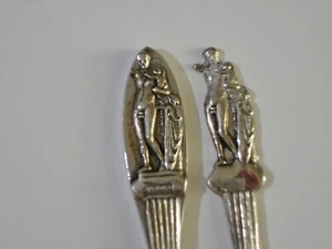 VINTAGE GRIECHISCHE BRONZE (KINDER?) BESTECK MESSER UND GABELN - Bild 1 von 9