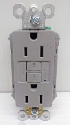 LOTE DE 2 Pass Seymour 1597TRGRY Resistente a Manipulaciones 15A GRIS GFCI ENVÍO GRATUITO a Foto 1 de 3