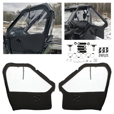 For Honda Pioneer 500 2015-2023 Black Left & Right Soft Doors #0SR90-HL5-210 - Image 1 of 4