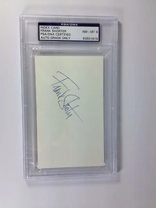 Frank Shorter US Olympic Marathon Runner Signed Index Card PSA Grade 8 NM-MT - Picture 1 of 1