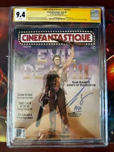 Cinefantastique v23 #1 CGC 9.4 Signed "Ash" By Bruce Campbell Evil Dead III - Picture 1 of 3