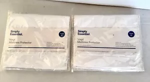 Nuevos protectores de colchón Simply Essential impermeables Twin XL 2 - Imagen 1 de 4
