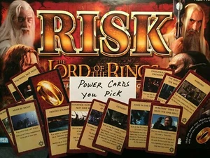 Risk LORD OF THE RINGS Power Cards YOU PICK Game Replacement Pieces 2002 - Picture 1 of 16