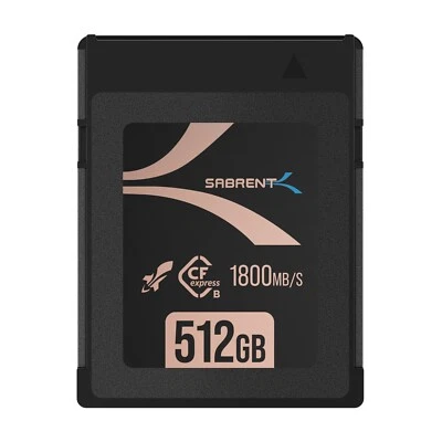 SABRENT Rocket CFX PRO 512GB CFexpress Type B Memory Card R1800MB/s W1700MB/s