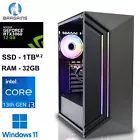 Fast Gaming PC Core i3 13100F 32GB DDR4 NVIDIA RTX 3060 1TB M.2 SSD Windows 11