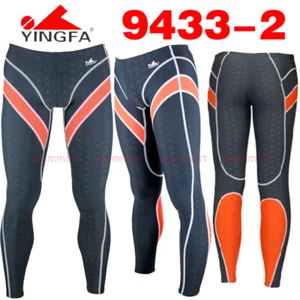 YINGFA 9433-2 MEN'S COMPETITION RACING TRAINING SWIMMING TRUNKS LEGSKIN L SIZE28 - Picture 1 of 2