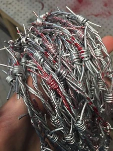 Wicked Wire Halloween Fake Barbed Wire Special Effects Decoration Bloody 12 Foot - Picture 1 of 2