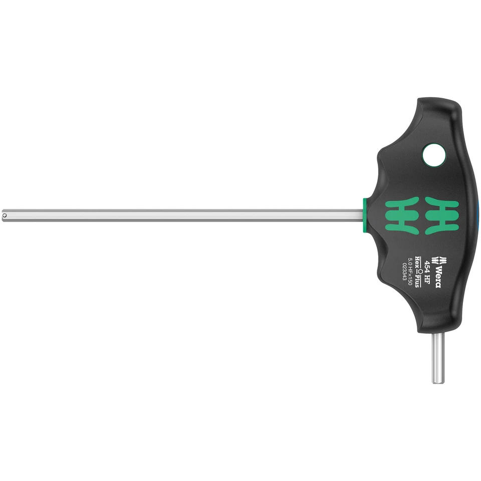 Wera 05023343001 454 HF T-Handle Hexagon Screwdriver Hex-Plus - HF 5 x 150mm - Image 1 of 1