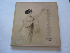 100 YEARS OF ITALIAN OPERA 1800-1810-ORIGINAL OPERA RARA 3-LP VINYL BOX-USED-UK - Picture 1 of 6