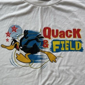 Adult 2XL Looney Tunes x Shein Daffy Duck Quack & Field T-Shirt White XXL Shirt - Picture 1 of 6