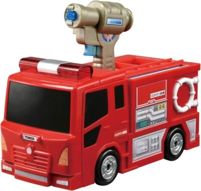 Takara Tomy Tomica Pyupyutto Extinguishing! Work Transformation Fire Station New - Image 1 of 4