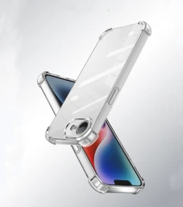 For iPhone 16e Ultra Transparent Soft TPU Cover Case Full-Body Protection Case - Picture 1 of 8