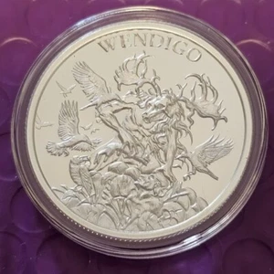 Wendigo; INTAGLIO MINT; 1 Feinunze .999 reines Silber Kunstmedaille - Bild 1 von 5