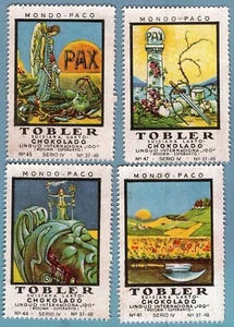 TC0193 Trade Cards: Chocolats Tobler Esperanto - Serie 4 - Mondo Paco 4/12  - Bild 1 von 1