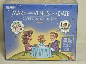 Juego de cartas preguntas Mars and Venus on a Date para adultos de Mattel NUEVO, caja sellada - Imagen 1 de 2