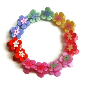Multicoloured Small Claw Hair Clips Butterflies x14 Flowers x14 Strawberries x16 - Picture 1 of 35