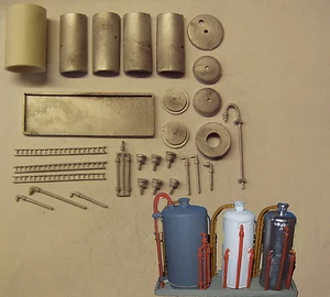 P&D Marsh N Gauge N Scale M45 Recovered chemical and oil storage tanks kit - Picture 1 of 1
