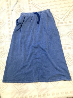 NUEVO SIN ETIQUETAS Free People Movimiento Cordón Azul Envejecido Bolsillo Falda Boho M-L Foto 1 de 4