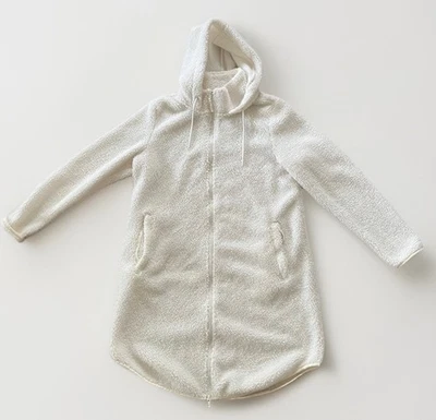 Chaqueta con Capucha Aspen Fleece Oso de Peluche Sin Forro Larga Cremallera Frontal 37" Largo Grande Foto 1 de 4