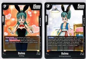 Dragon Ball Fusion World - Bulma -FB07-113 & 115 - WAIFU BULMA - NM - DBZ - Picture 1 of 2