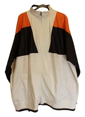 Nuevo Rocawear Logo en la Espalda Cremallera Chaqueta de Pista Blanco Marrón Hombre 3X Grande y Alto Foto 1 de 4