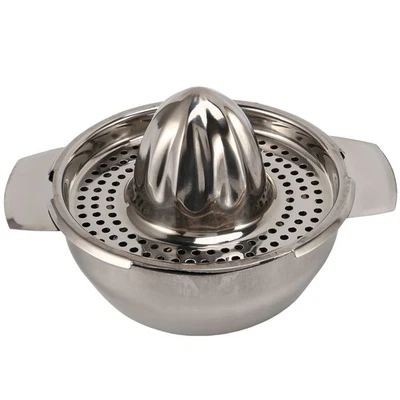  (R) Edelstahl Saft Handdruck Glas manueller Orange Zitrone Entsafter F4Q3 - Bild 1 von 4